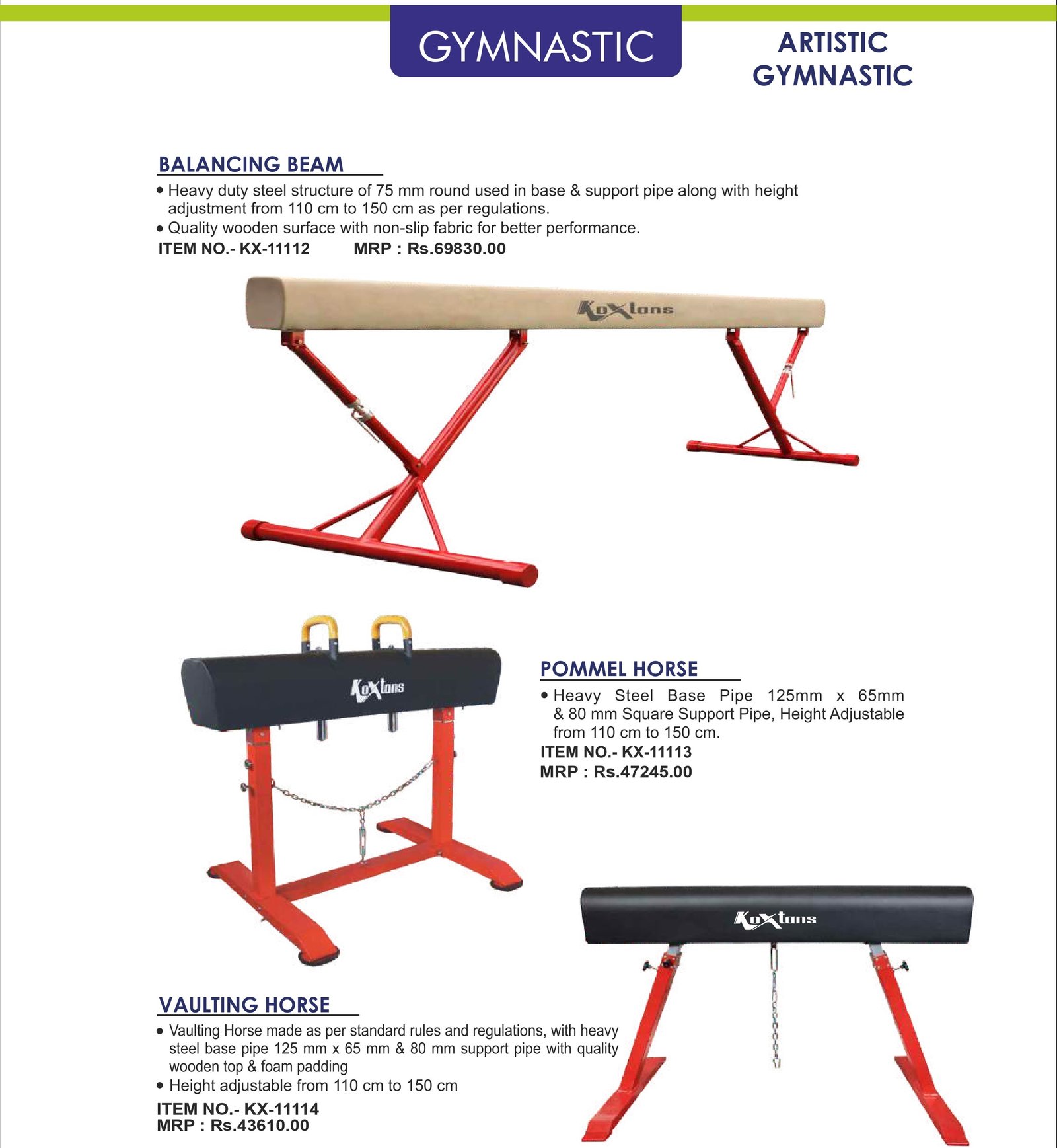 Koxtons Gymnastics Catalogue Page 139